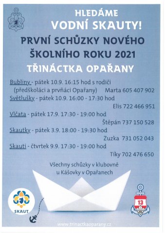 Hledáme vodní skauty